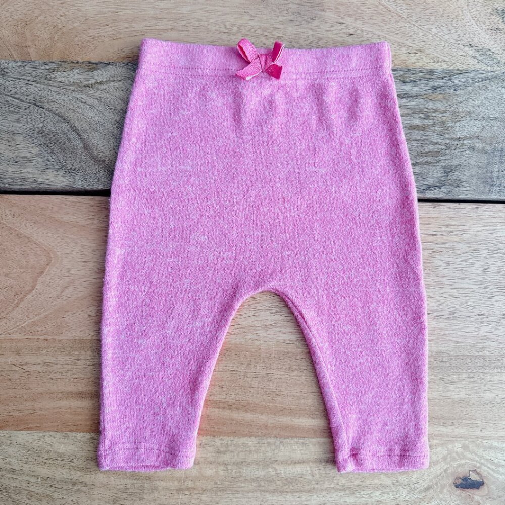 $2 Pink baby legging 3-6 baby pants girls joggers sweatpants pink